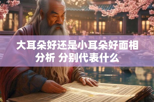 大耳朵好还是小耳朵好面相分析 分别代表什么