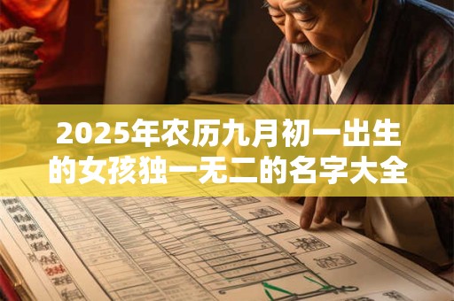2026年农历九月初一出生的女孩独一无二的名字大全