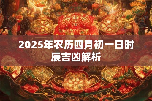 2025年农历四月初一日时辰吉凶解析