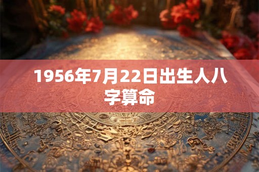 1956年7月22日出生人八字算命