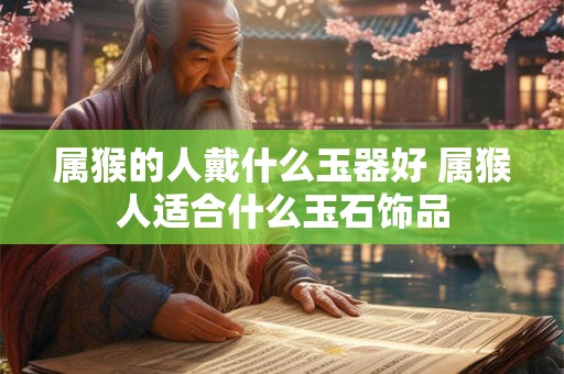 属猴的人戴什么玉器好 属猴人适合什么玉石饰品