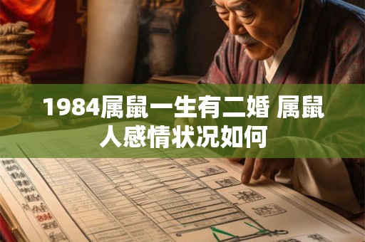 1984属鼠一生有二婚 属鼠人感情状况如何