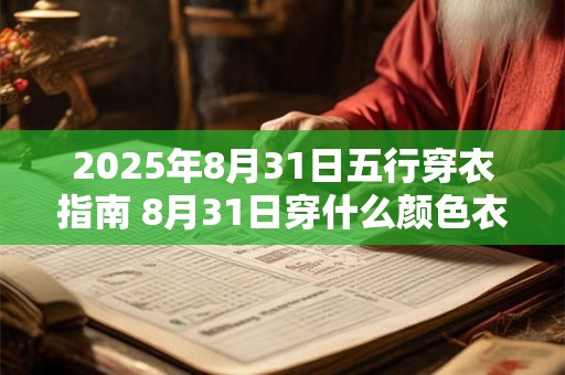 2025年8月31日五行穿衣指南 8月31日穿什么颜色衣服