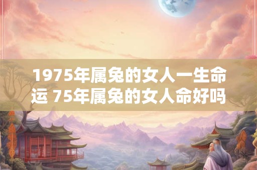 1975年属兔的女人一生命运 75年属兔的女人命好吗