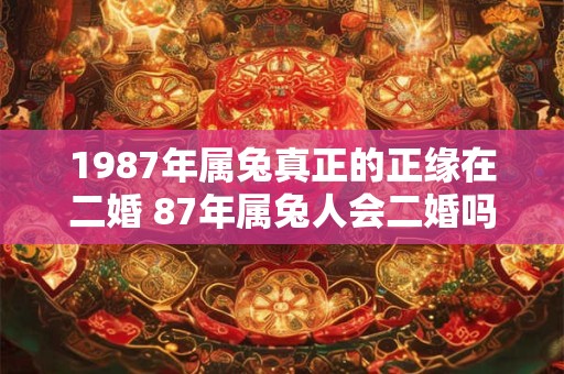 1987年属兔真正的正缘在二婚 87年属兔人会二婚吗