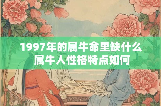 1997年的属牛命里缺什么 属牛人性格特点如何