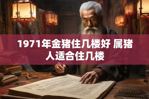 1971年金猪住几楼好 属猪人适合住几楼