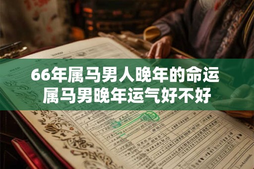 66年属马男人晚年的命运 属马男晚年运气好不好