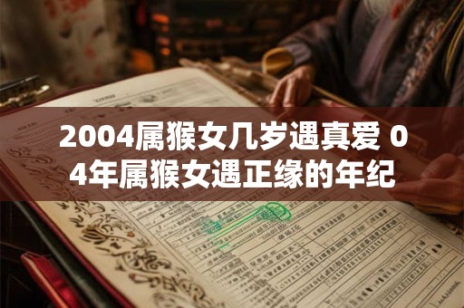 2004属猴女几岁遇真爱 04年属猴女遇正缘的年纪