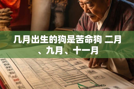 几月出生的狗是苦命狗 二月、九月、十一月