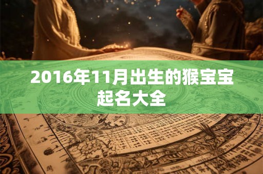 2016年11月出生的猴宝宝起名大全