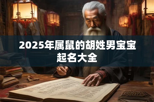 2025年属鼠的胡姓男宝宝起名大全