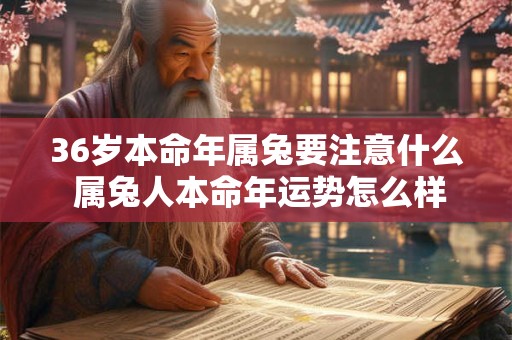 36岁本命年属兔要注意什么 属兔人本命年运势怎么样