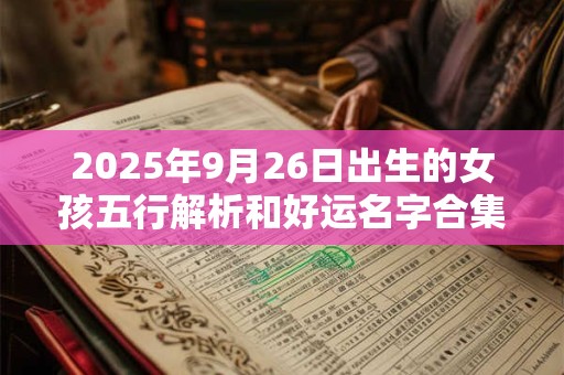 2025年9月26日出生的女孩五行解析和好运名字合集