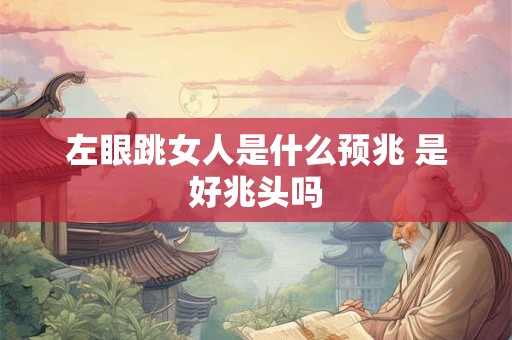 左眼跳女人是什么预兆 是好兆头吗