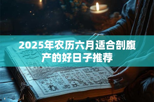2025年农历六月适合剖腹产的好日子推荐