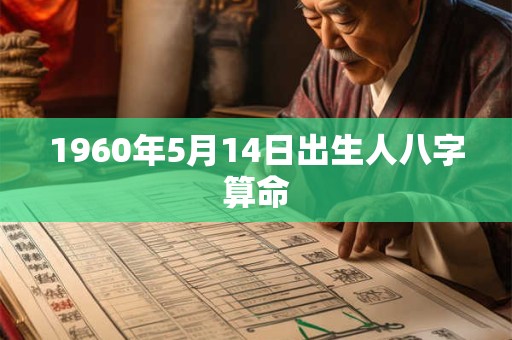 1960年5月14日出生人八字算命
