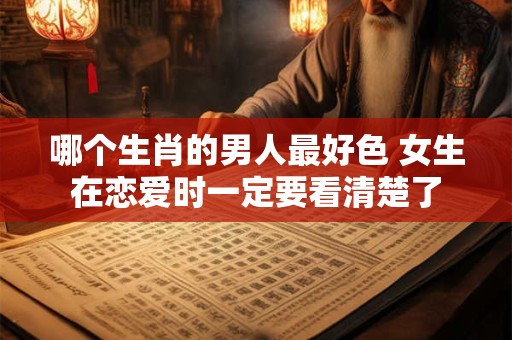 哪个生肖的男人最好色 女生在恋爱时一定要看清楚了