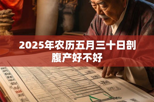 2025年农历五月三十日剖腹产好不好