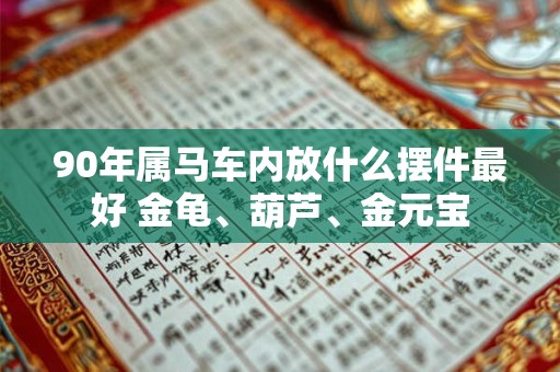 90年属马车内放什么摆件最好 金龟、葫芦、金元宝