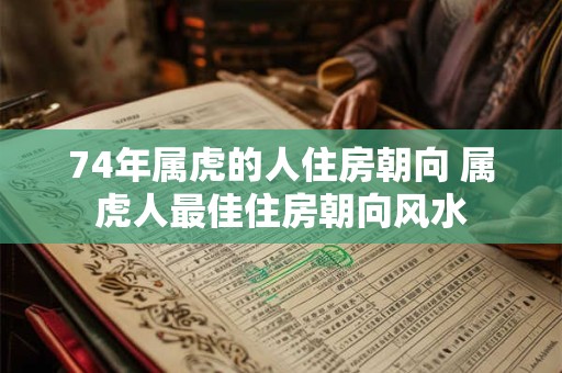 74年属虎的人住房朝向 属虎人最佳住房朝向风水