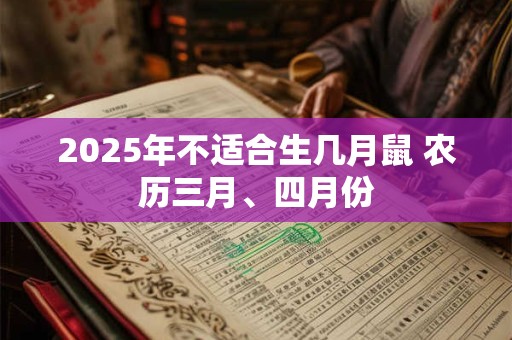 2025年不适合生几月鼠 农历三月、四月份