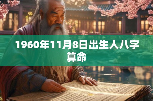 1960年11月8日出生人八字算命