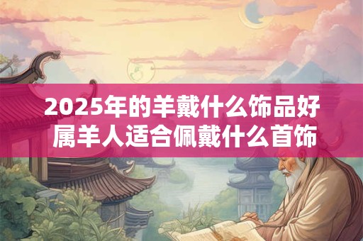 2025年的羊戴什么饰品好 属羊人适合佩戴什么首饰