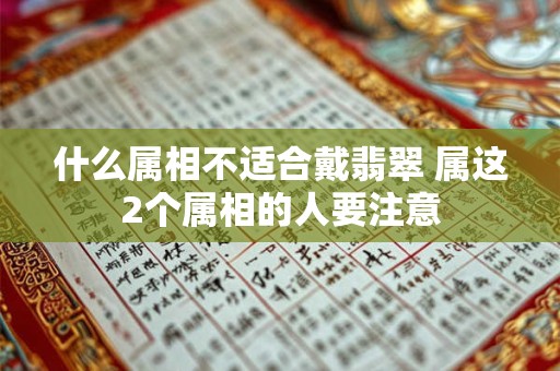 什么属相不适合戴翡翠 属这2个属相的人要注意