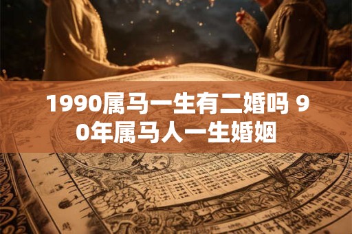 1990属马一生有二婚吗 90年属马人一生婚姻