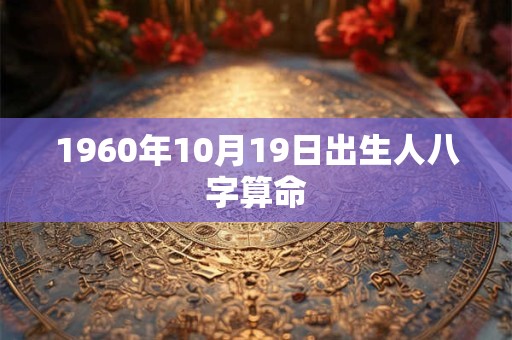 详细阅读:1960年10月19日出生人八字算命 1960年10月19日出生人八字算命