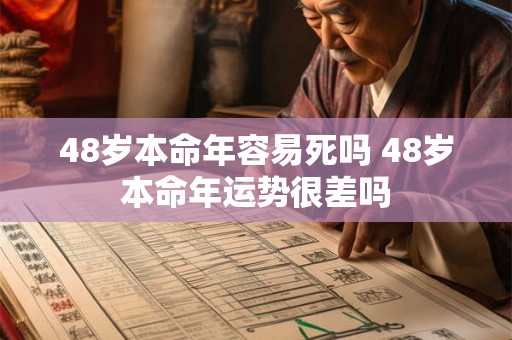 48岁本命年容易死吗 48岁本命年运势很差吗