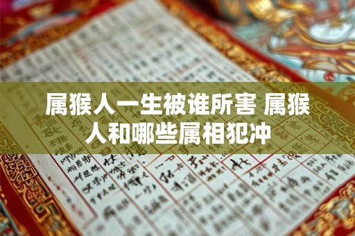 属猴人一生被谁所害 属猴人和哪些属相犯冲