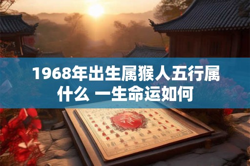 1968年出生属猴人五行属什么 一生命运如何