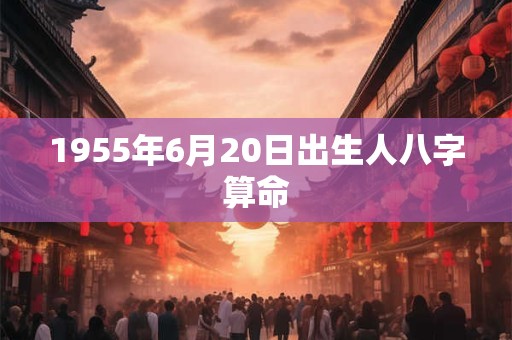 1955年6月20日出生人八字算命