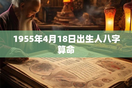 1955年4月18日出生人八字算命