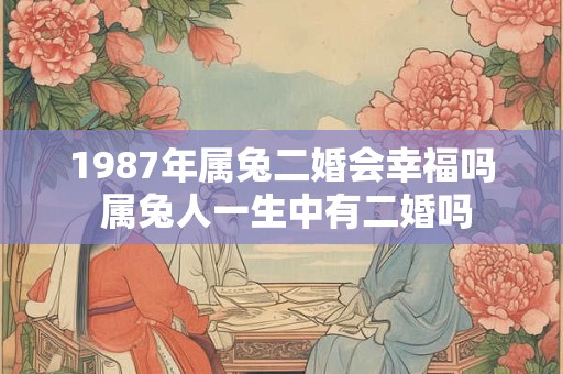 1987年属兔二婚会幸福吗 属兔人一生中有二婚吗