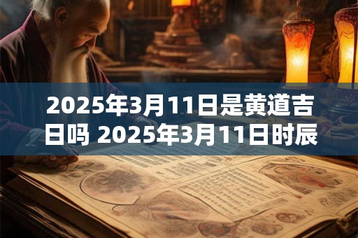 2025年3月11日是黄道吉日吗 2025年3月11日时辰吉凶查询