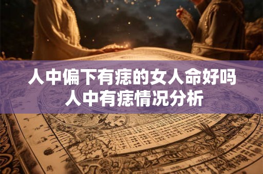 人中偏下有痣的女人命好吗 人中有痣情况分析