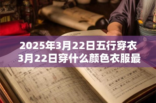 2025年3月22日五行穿衣 3月22日穿什么颜色衣服最旺运 2025年3月22日五行穿衣 3月22日穿什么颜色衣服最旺运
