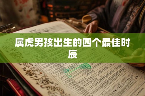 属虎男孩出生的四个最佳时辰