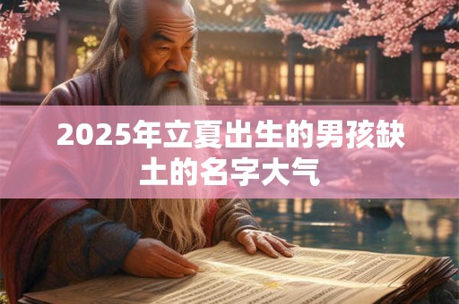 2025年立夏出生的男孩缺土的名字大气