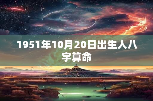 1951年10月20日出生人八字算命
