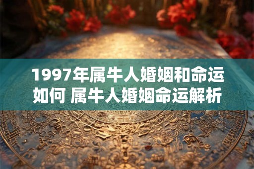 1997年属牛人婚姻和命运如何 属牛人婚姻命运解析