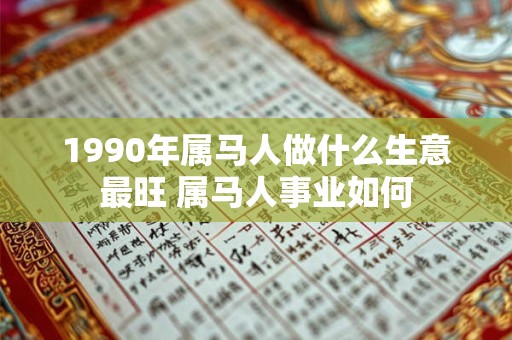 1990年属马人做什么生意最旺 属马人事业如何