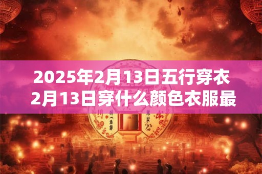 2025年2月13日五行穿衣 2月13日穿什么颜色衣服最旺运