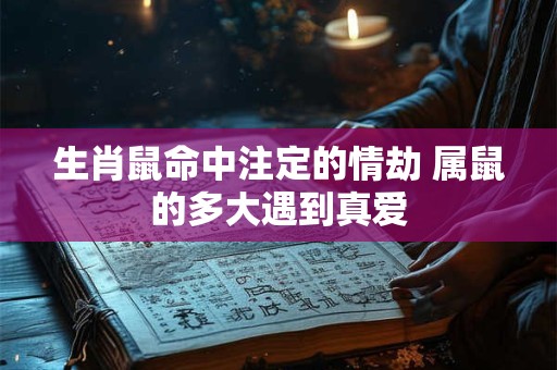 生肖鼠命中注定的情劫 属鼠的多大遇到真爱