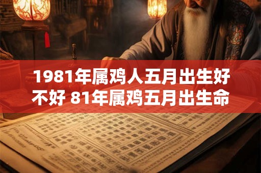 1981年属鸡人五月出生好不好 81年属鸡五月出生命运