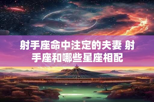 射手座命中注定的夫妻 射手座和哪些星座相配