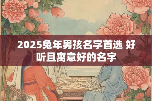 2025兔年男孩名字首选 好听且寓意好的名字
